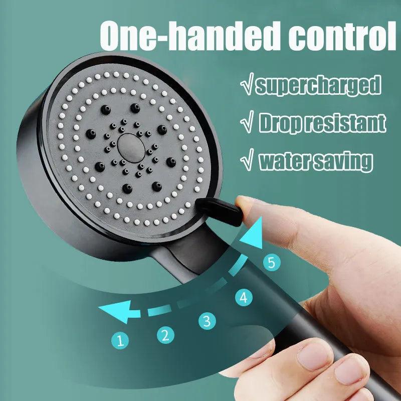 5 Modes Shower Head Adjustable High Pressure Water Saving - 60 Off Store